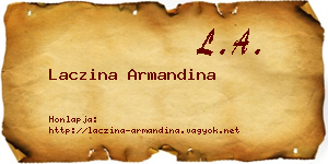 Laczina Armandina névjegykártya